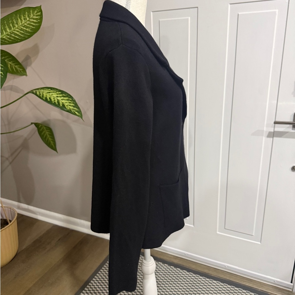 Lovely Women's Black Sweater Jacket, size L - Picture 4 of 4